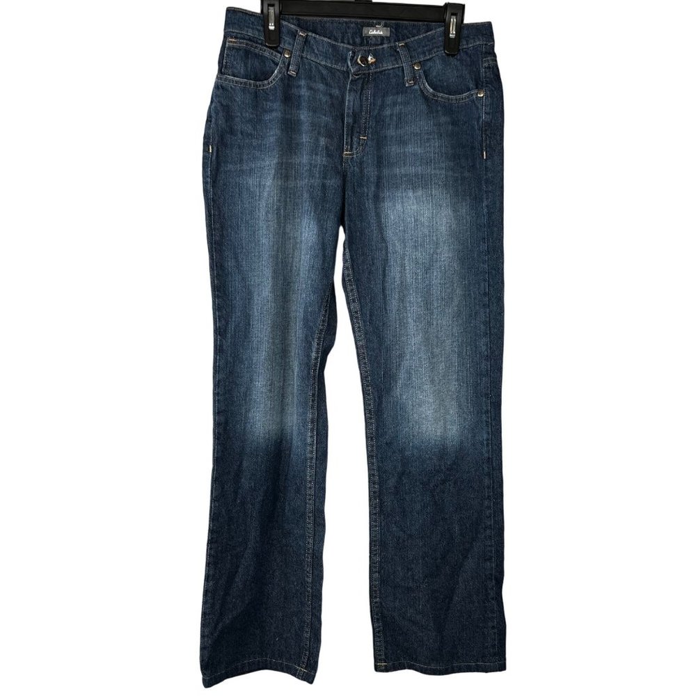 Cabelas Jeans size 6 Women Boot Cut Blue Denim 32 in Waist 100% Cotton